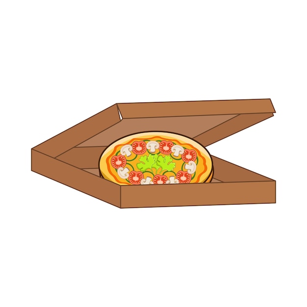 Vector ilustración de una pizza