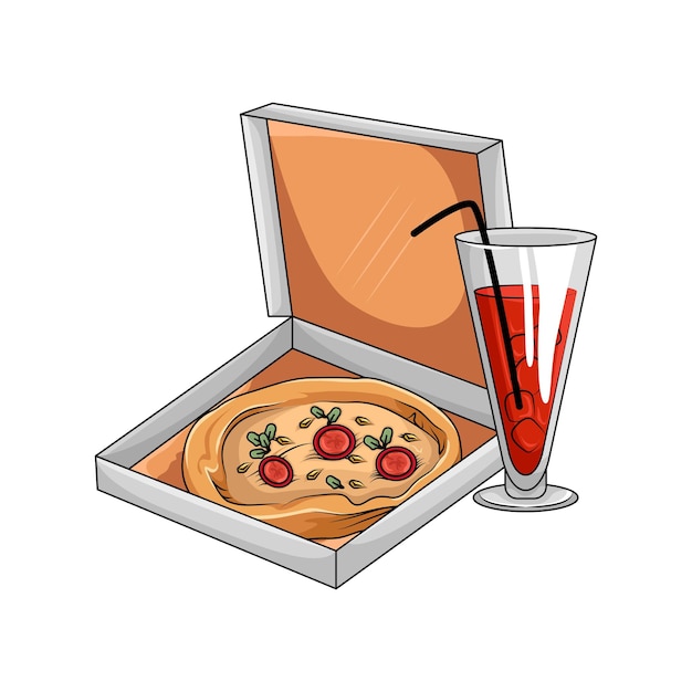 Ilustración de pizza