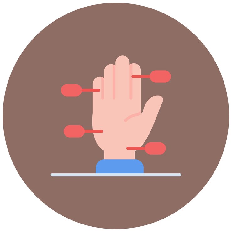 Vector ilustración plana de acupresión