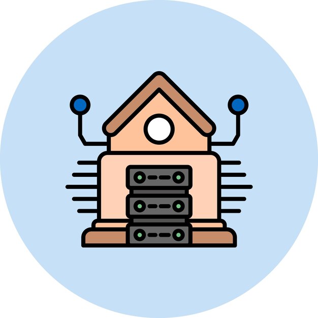 Ilustración plana del almacén de datos de marketing