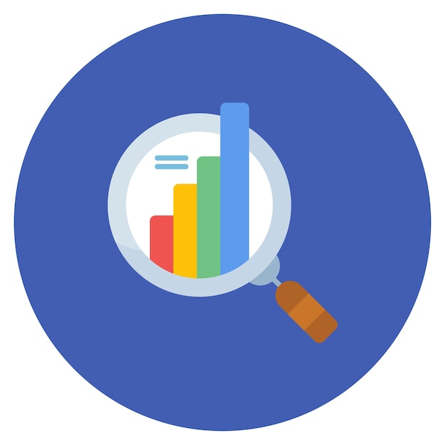 Ilustración plana de análisis de datos