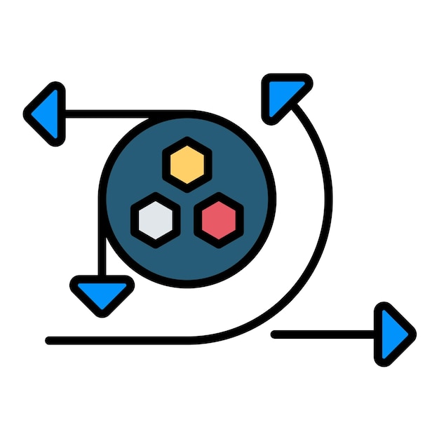Ilustración plana de API de modelado
