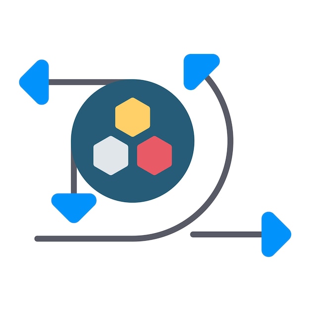 Ilustración plana de API de modelado
