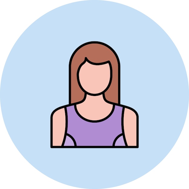 Ilustración plana de la aptitud física de la mujer