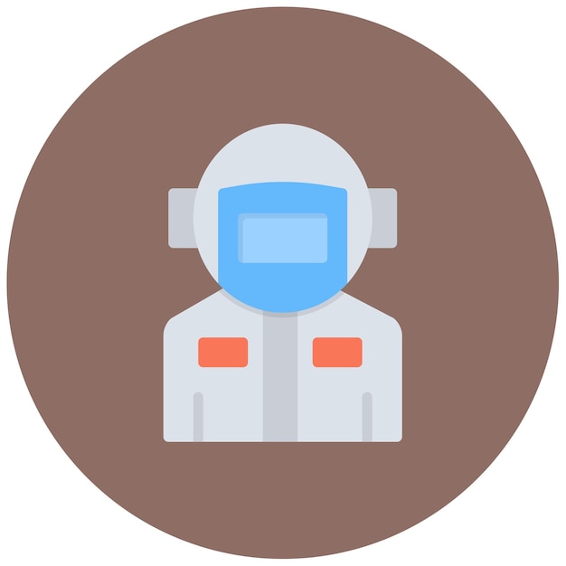 Ilustración plana de astronauta