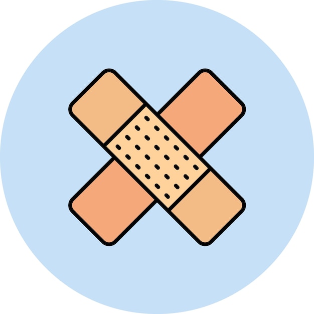 Ilustración plana de Band Aid