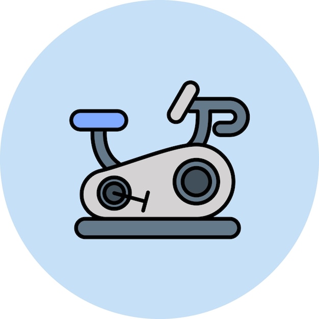 Ilustración plana de la bicicleta de papelería