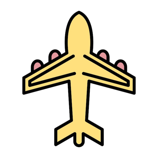 Ilustración plana biplano