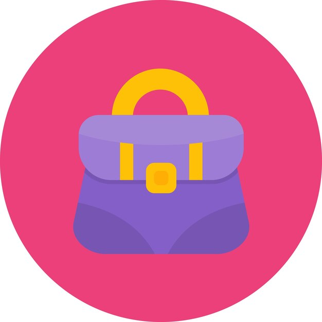 Ilustración plana del bolso