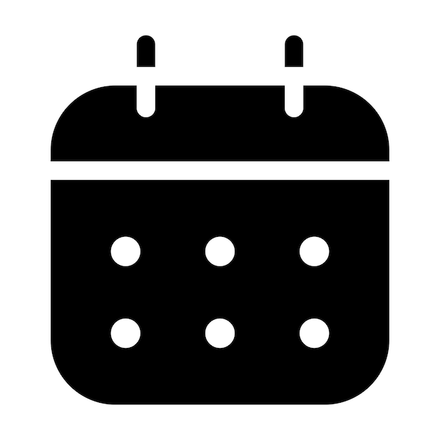 Ilustración plana del calendario
