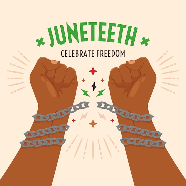 Ilustración plana para la celebración del 16 de junio.