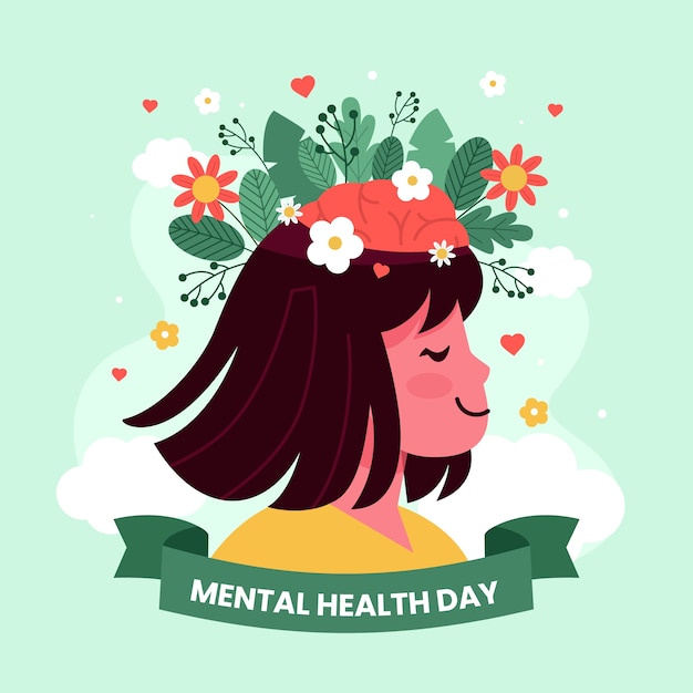 Ilustración plana para la celebración del día mundial de la salud