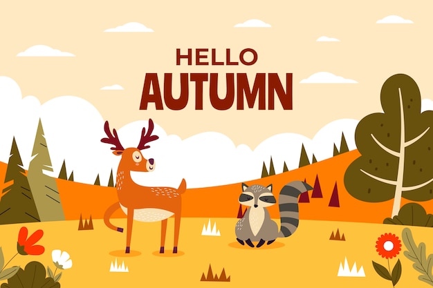Ilustración plana de celebración de otoño