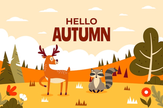 Vector ilustración plana de celebración de otoño