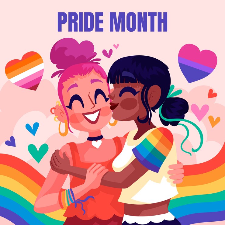 Vector ilustración plana para las celebraciones del mes del orgullo