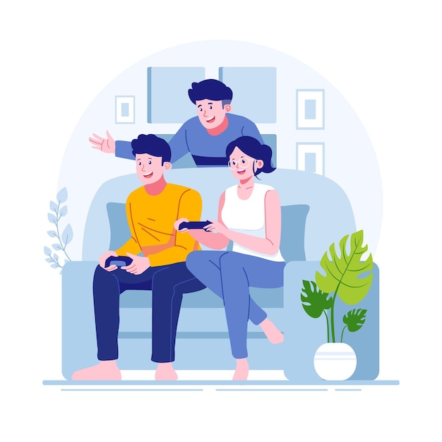 Ilustración plana para celebrar el día de la amistad