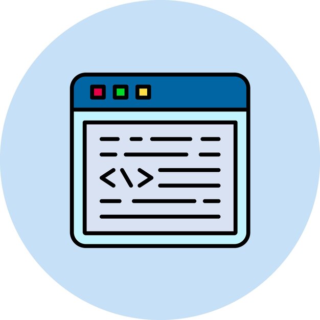 Ilustración plana de codificación web