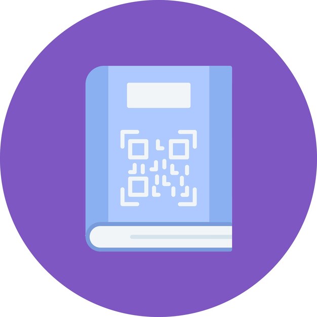 Ilustración plana de código QR