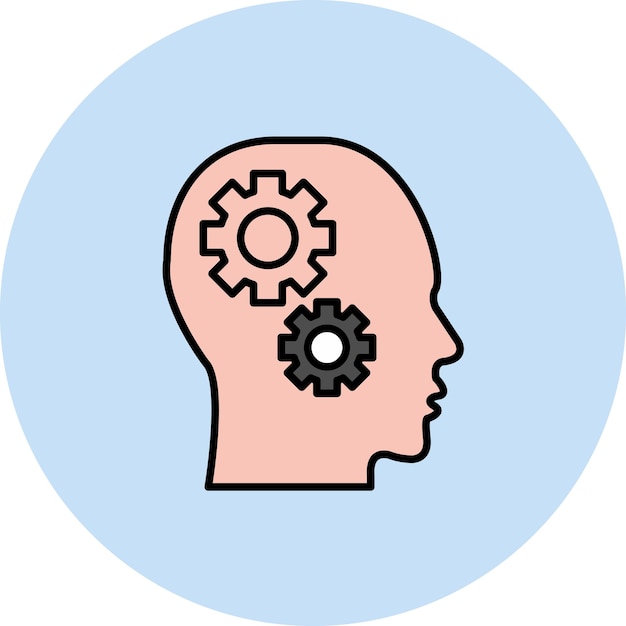 Ilustración plana cognitiva