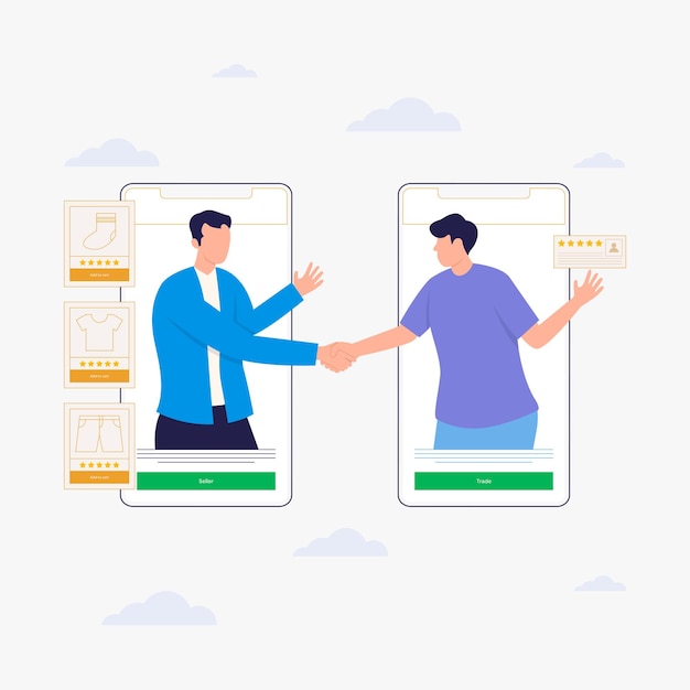 Ilustración plana de comentarios del cliente