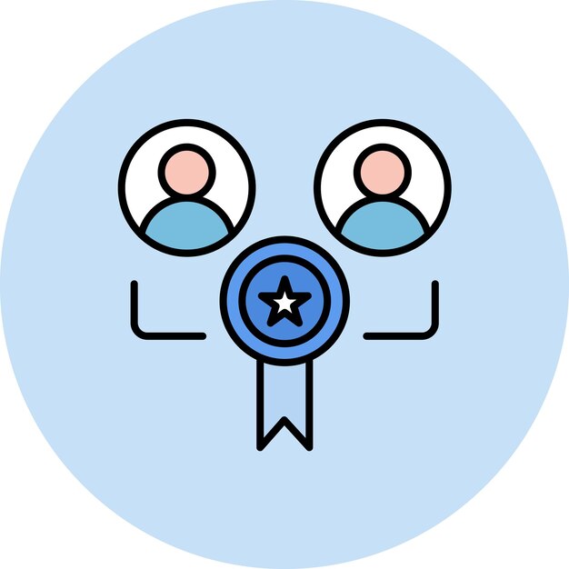 Ilustración plana de competencia