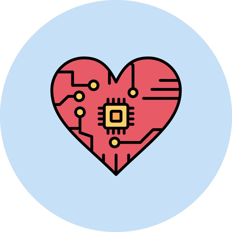 Vector ilustración plana de computación afectiva