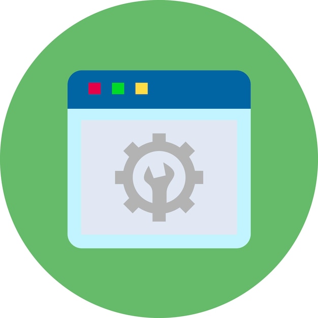 Ilustración plana de configuración