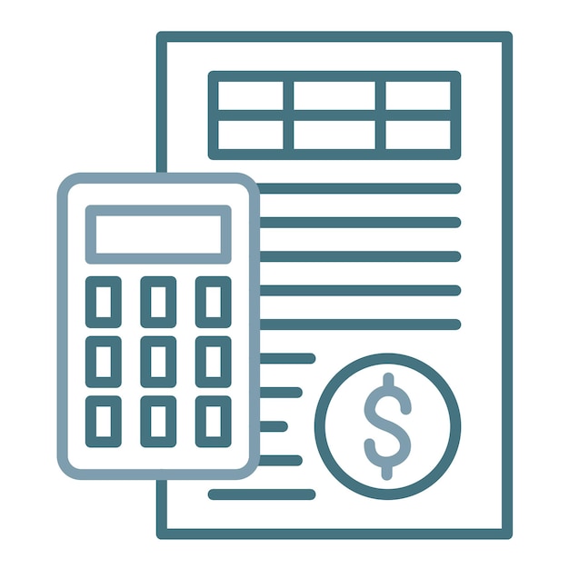 Ilustración plana de contabilidad