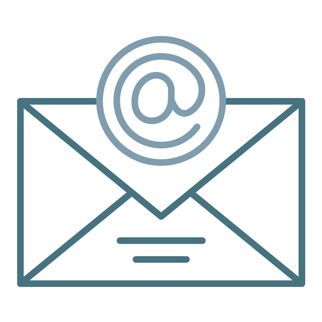 Ilustración plana de correo electrónico