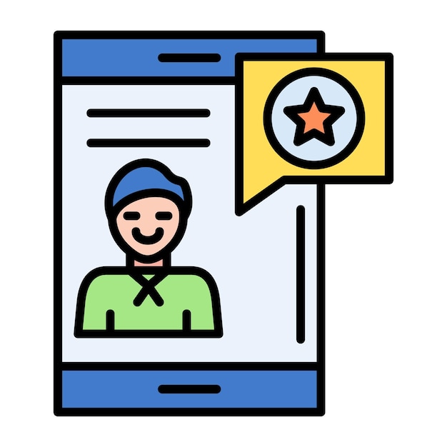 Ilustración plana de correo