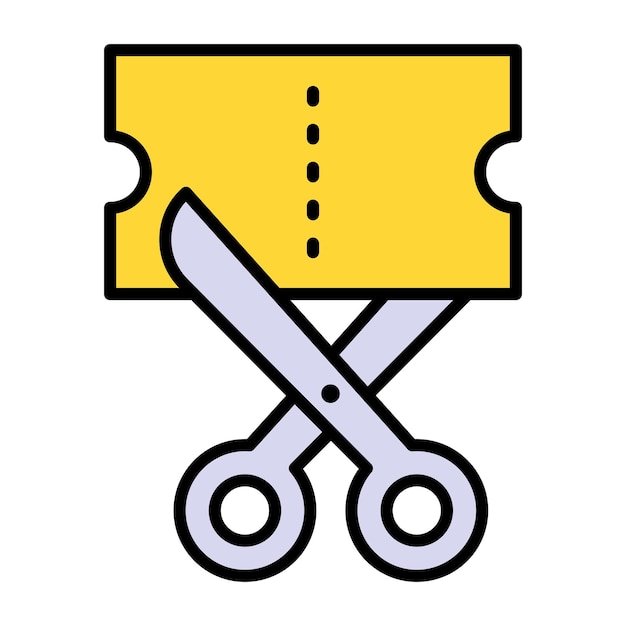 Ilustración plana de corte de ropa