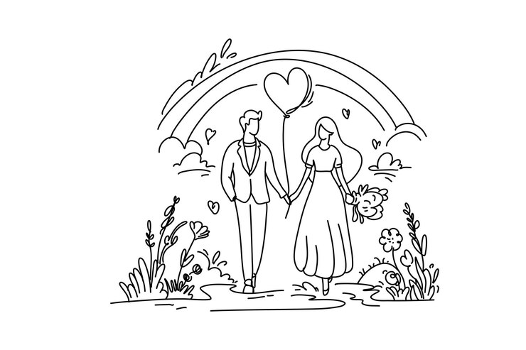 Vector ilustración plana creativa para el día de san valentín, ideal para proyectos web y publicitarios