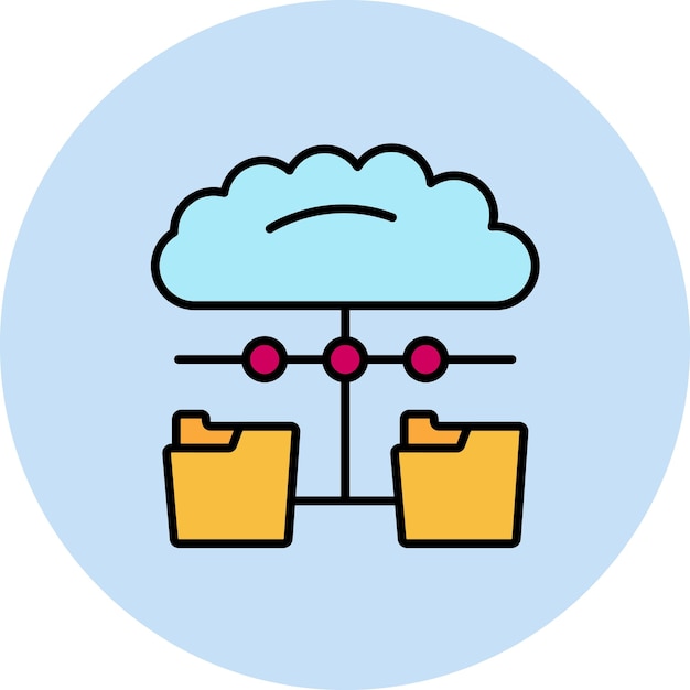 Ilustración plana de datos distribuidos