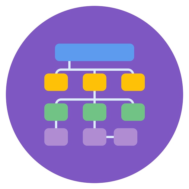 Ilustración plana de datos estructurados