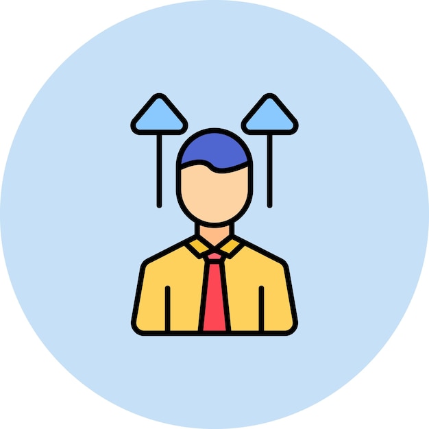 Ilustración plana del desarrollo personal