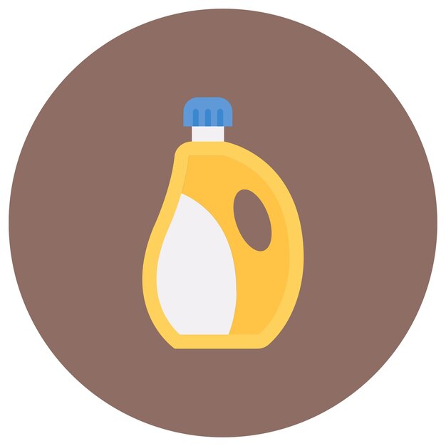 Ilustración plana de detergente líquido