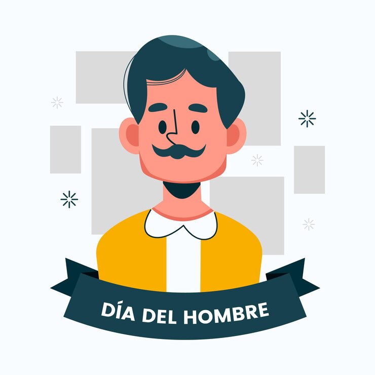 Vector ilustración plana dia del hombre