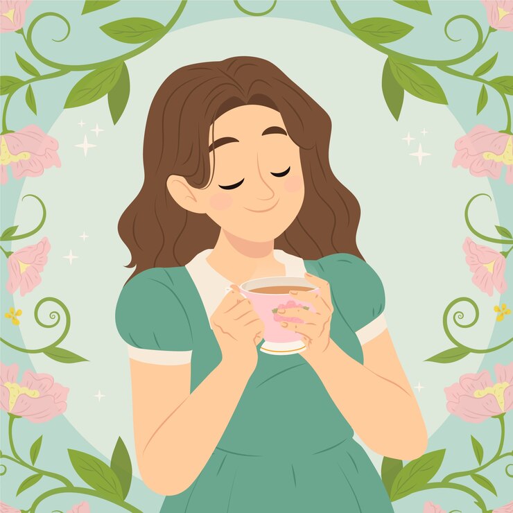 Vector ilustración plana para el día internacional del té