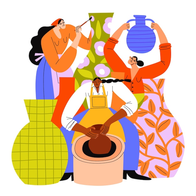 Ilustración plana del día mundial del arte
