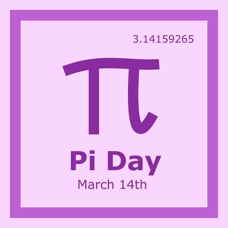 Vector ilustración plana del día pi