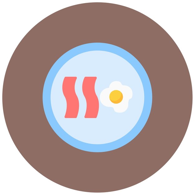 Ilustración plana de la dieta Lchf