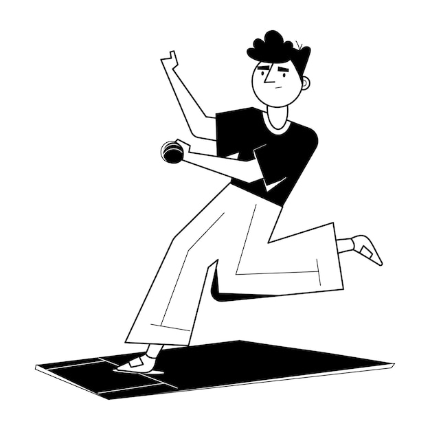 Una ilustración plana del diseño editable del bolero