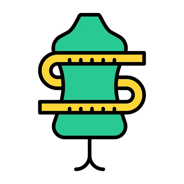 Ilustración plana de diseño de moda
