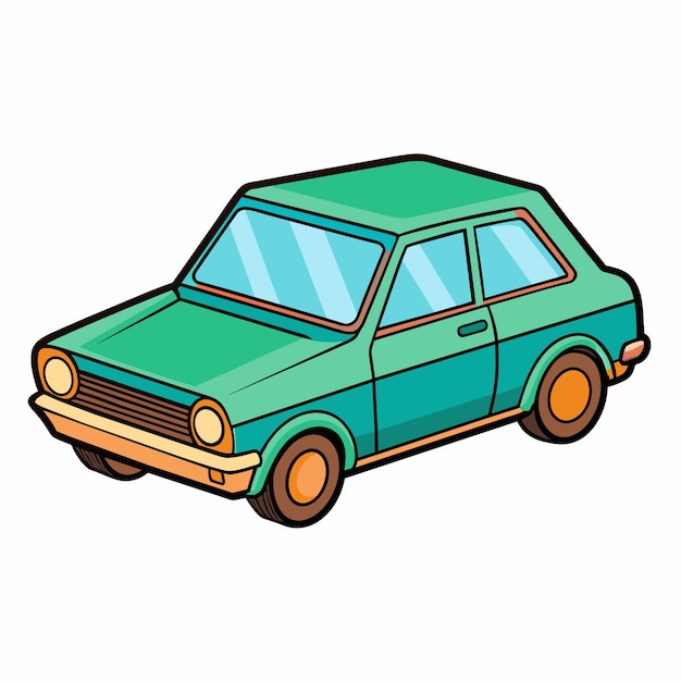 Ilustración plana de diseño vectorial de automóviles