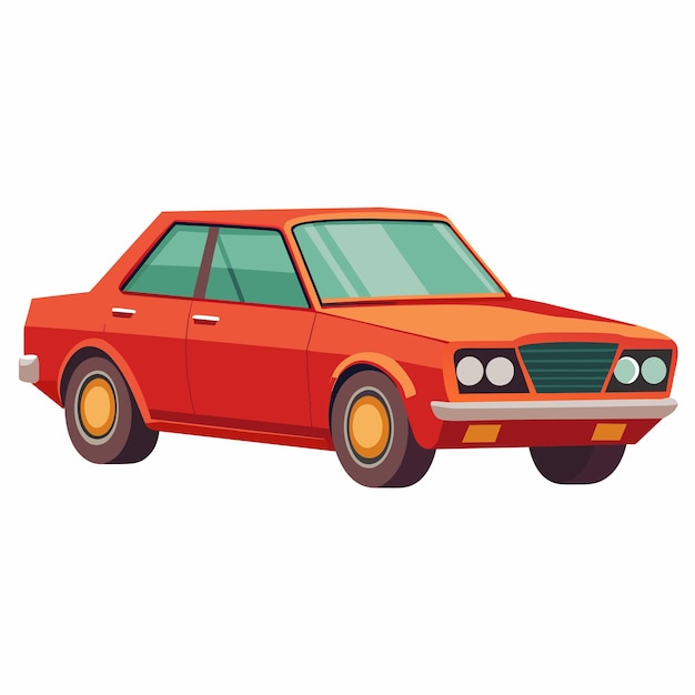Ilustración plana de diseño vectorial de automóviles