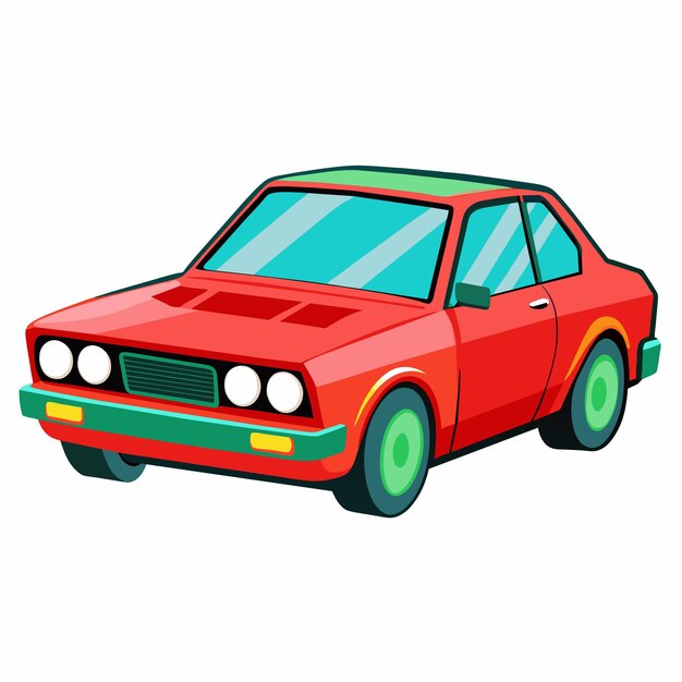 Ilustración plana de diseño vectorial de automóviles