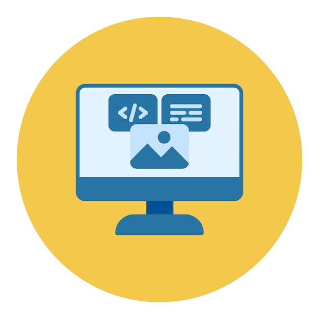 Ilustración plana de diseño web