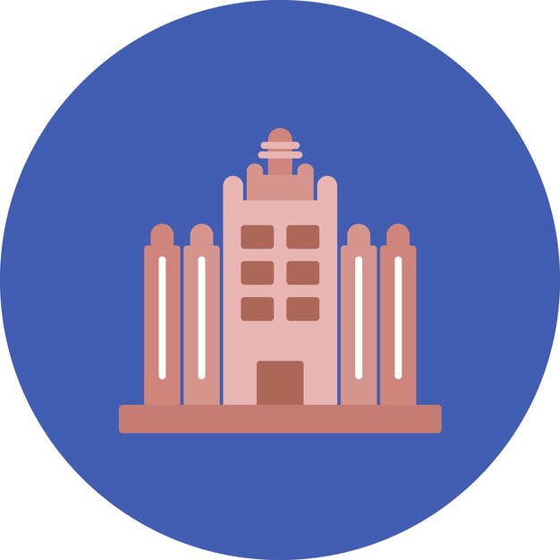 Ilustración plana de Djenne