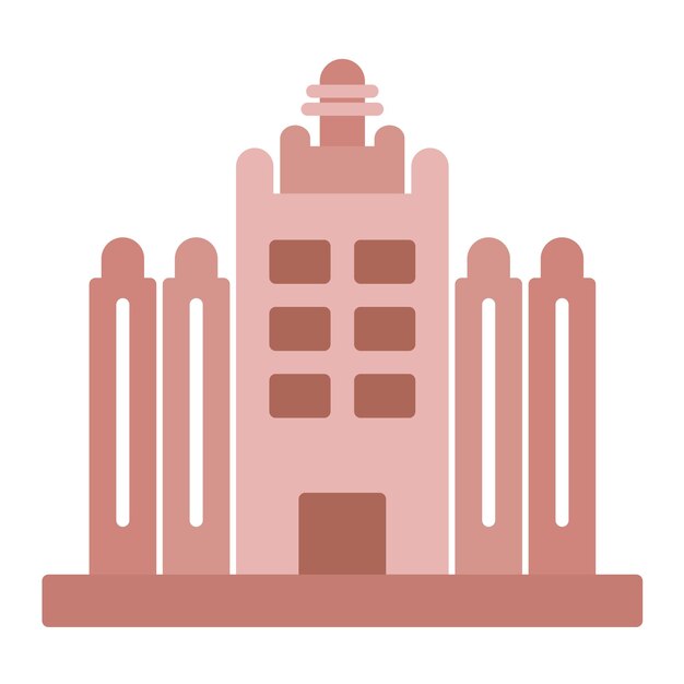 Ilustración plana de Djenne