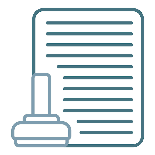 Ilustración plana de documentos legales